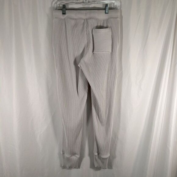Haven Well Within Joggers Women's Small White Pull On Pockets Drawstring Ribbed - Picture 6 of 10